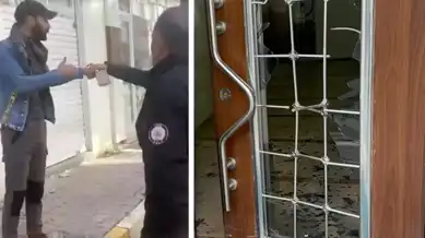Siyasi Parti Binasına Satırlı Saldırı!