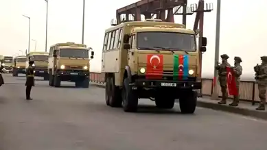 Azerbaycan Askerleri Kış Tatbikatı İçin Türkiye'de